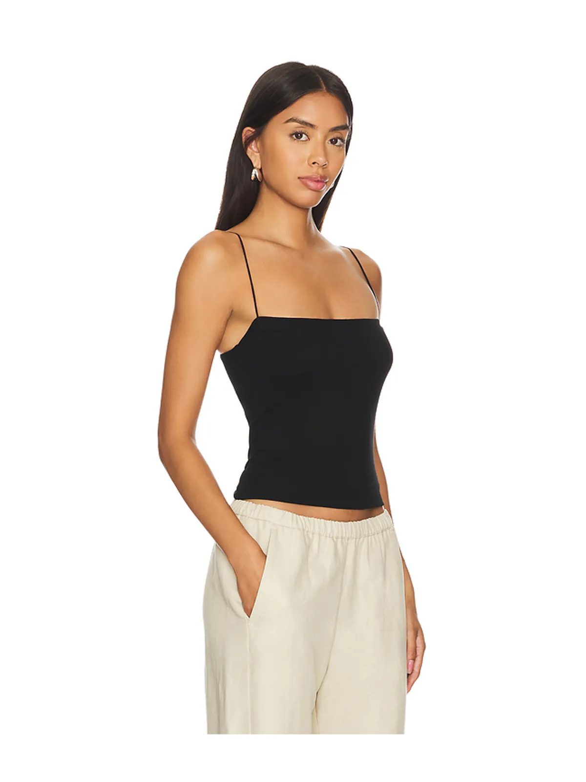Enza Costa SILK KNIT STRAPPY ESSENTIAL タンクトップ - 画像2