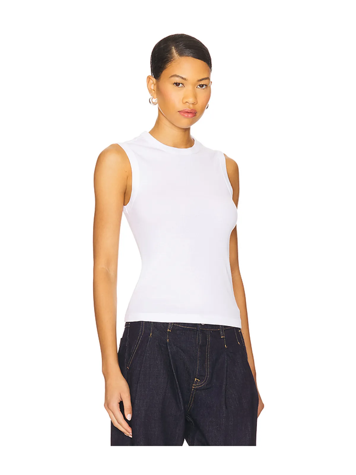 Enza Costa ニュークラシック ノースリーブTシャツ - 画像2