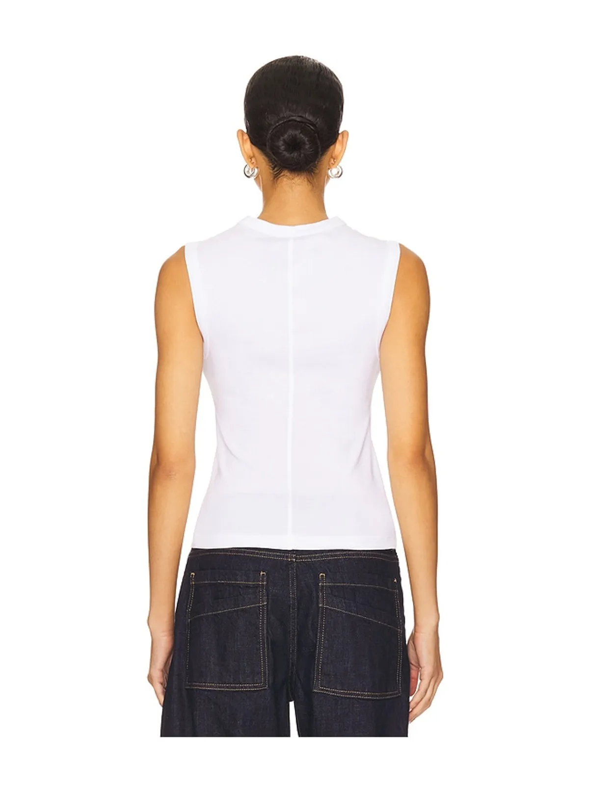 Enza Costa ニュークラシック ノースリーブTシャツ - 画像3