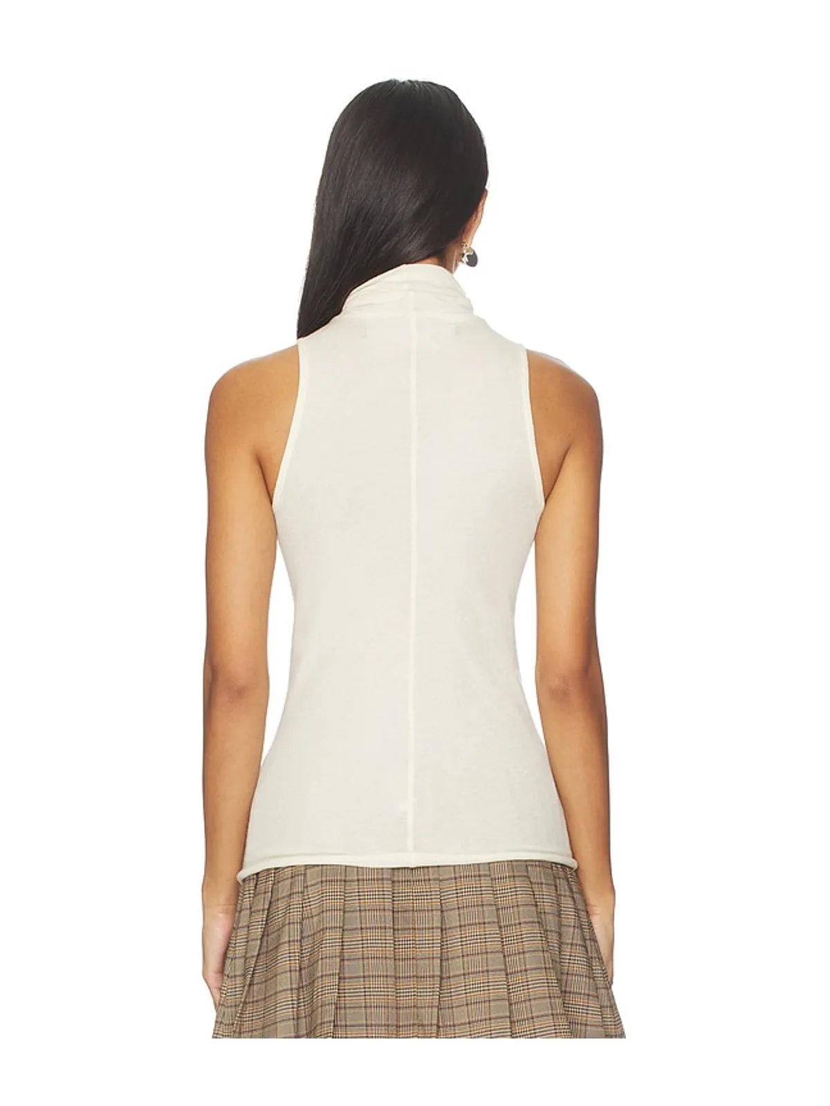 Enza Costa Cashmere Halter Turtleneck Top - 画像3
