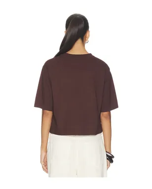 Enza Costa 半袖スーピマコットン構築的なTシャツ - サムネイル3