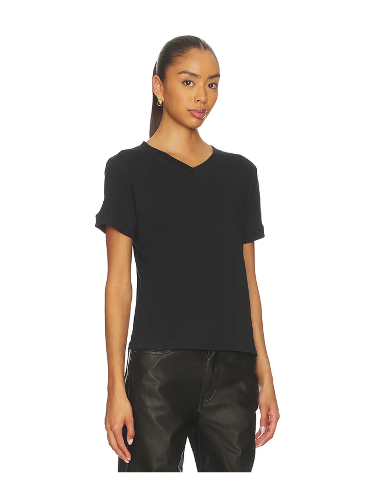 EB Denim HENRY V NECK TEE トップ - 画像2