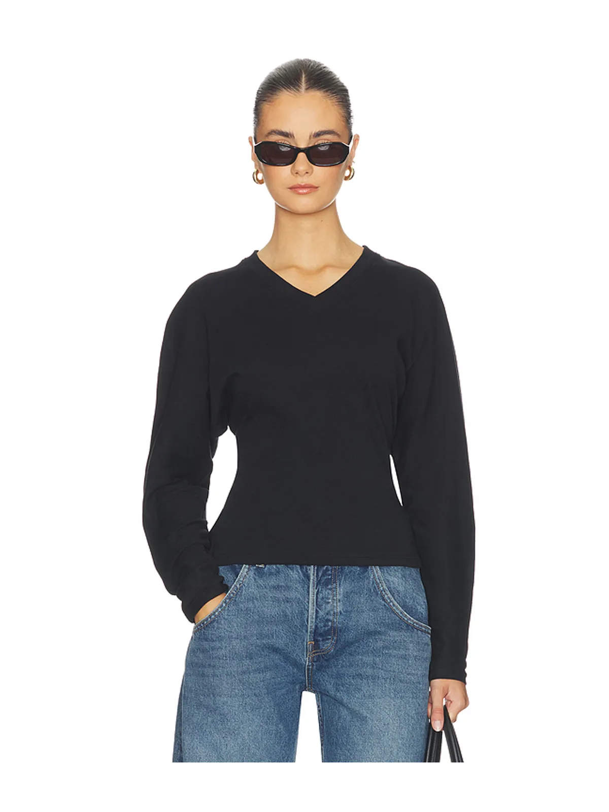 EB Denim ACACIA V NECK LONG SLEEVE トップ - 画像1