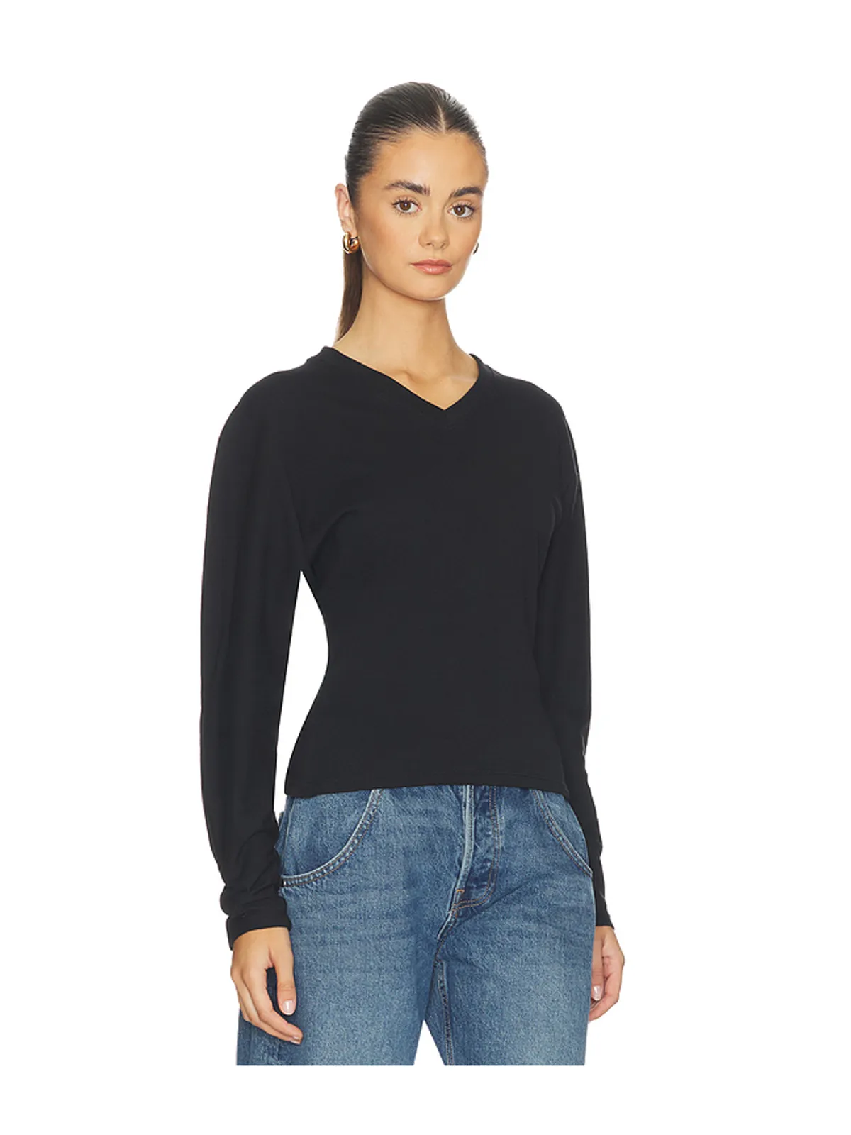 EB Denim ACACIA V NECK LONG SLEEVE トップ - 画像2
