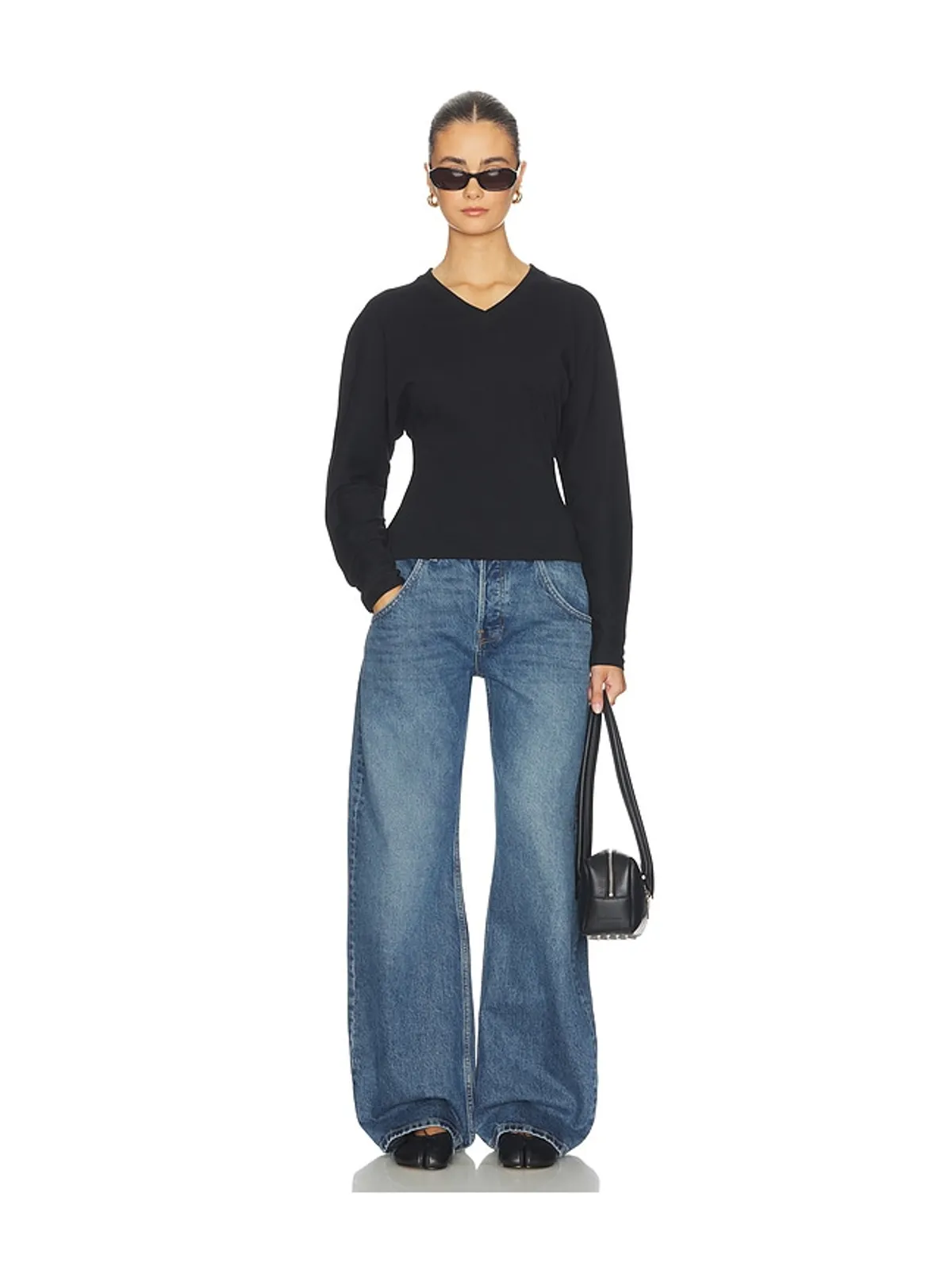 EB Denim ACACIA V NECK LONG SLEEVE トップ - 画像4