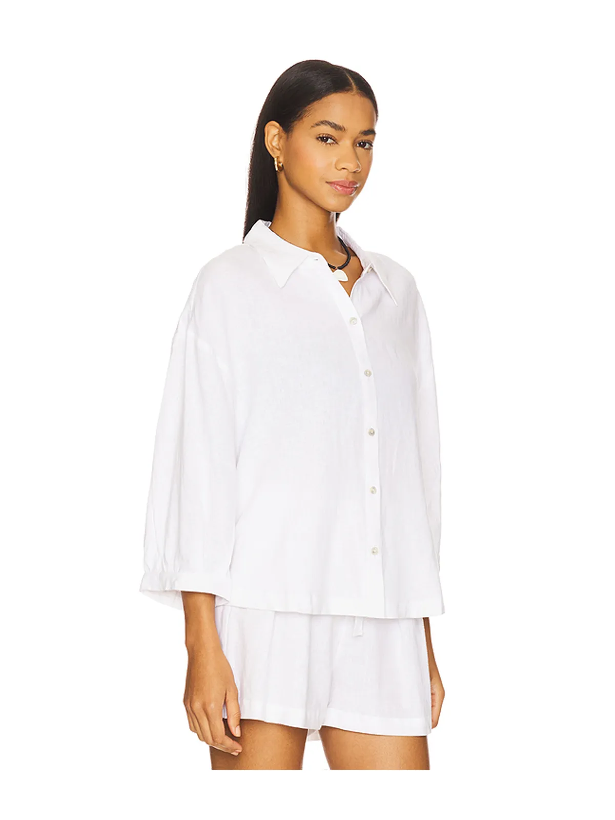 eberjey ボタンアップトップ - 画像2