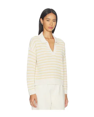 eberjey FINE GAUGE ポロトップ - White,Yellow. - サムネイル2