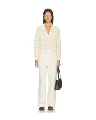 eberjey FINE GAUGE ポロトップ - White,Yellow. - サムネイル4