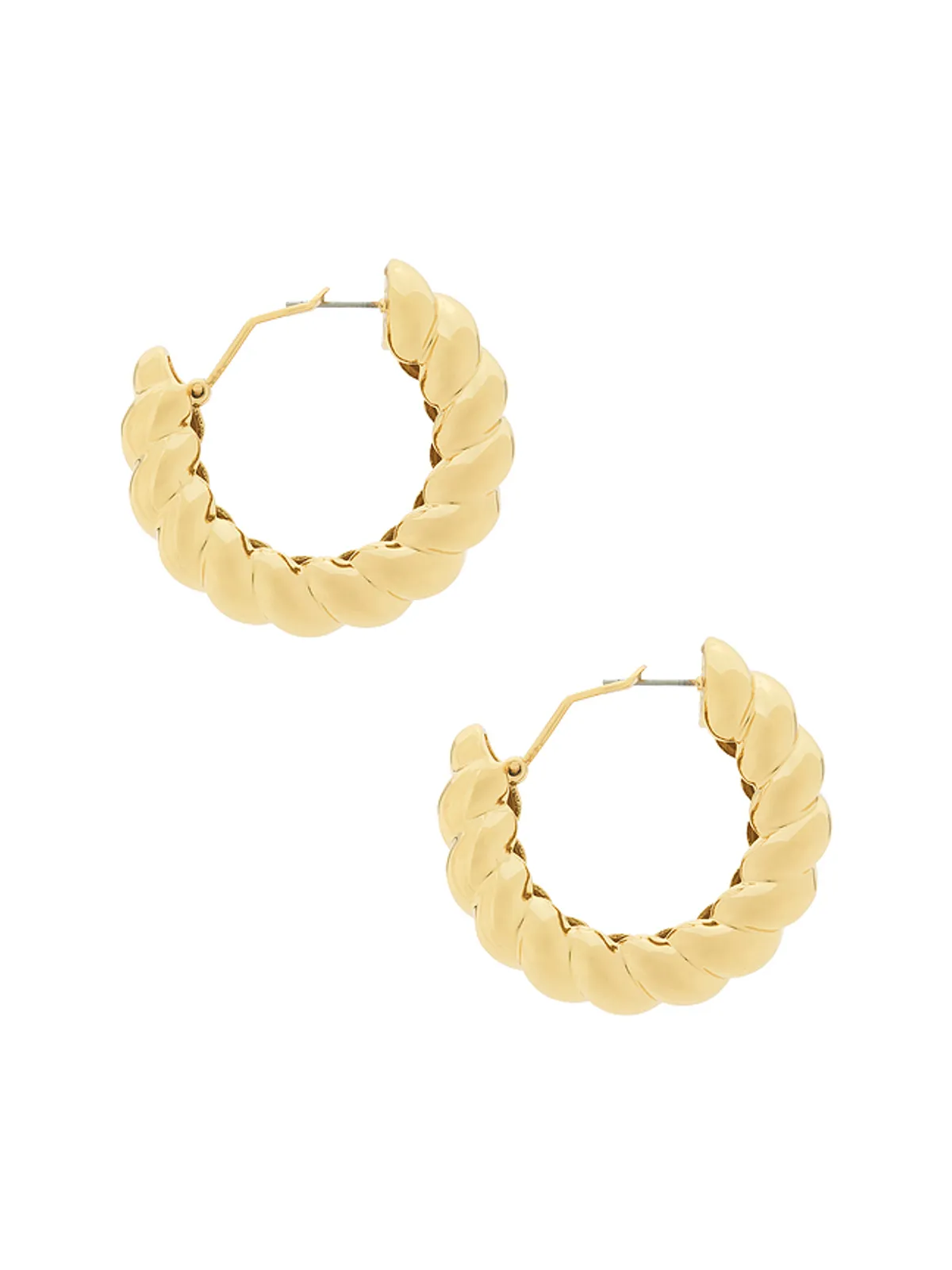 Eddie Borgo TORSADE HOOP EARRINGS フープイヤリング - 画像2