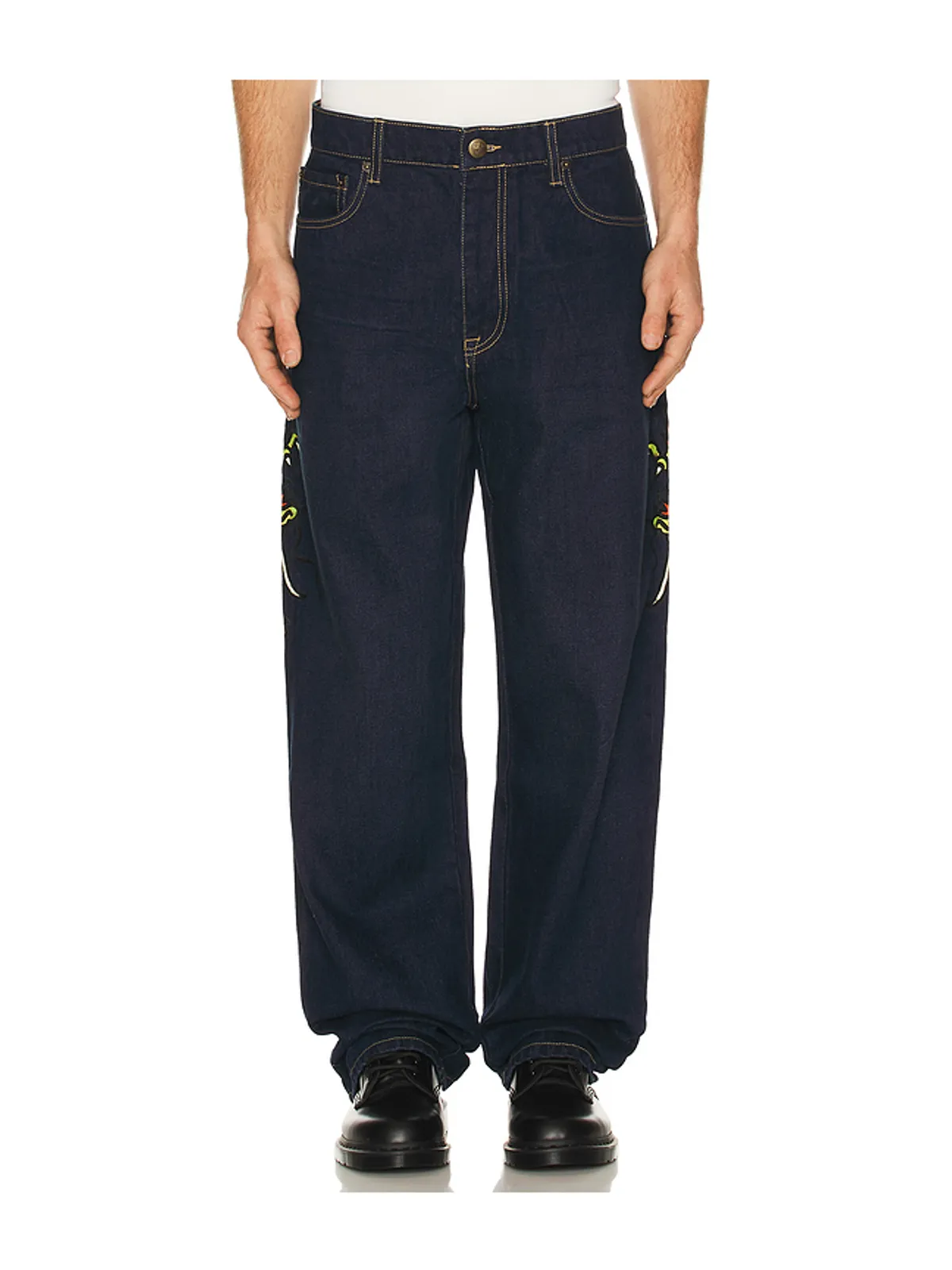 Ed Hardy Dragons Selvage Baggy Denim Pants - 画像2