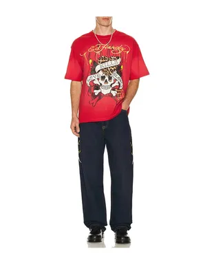 Ed Hardy Dragons Selvage Baggy Denim Pants - サムネイル5