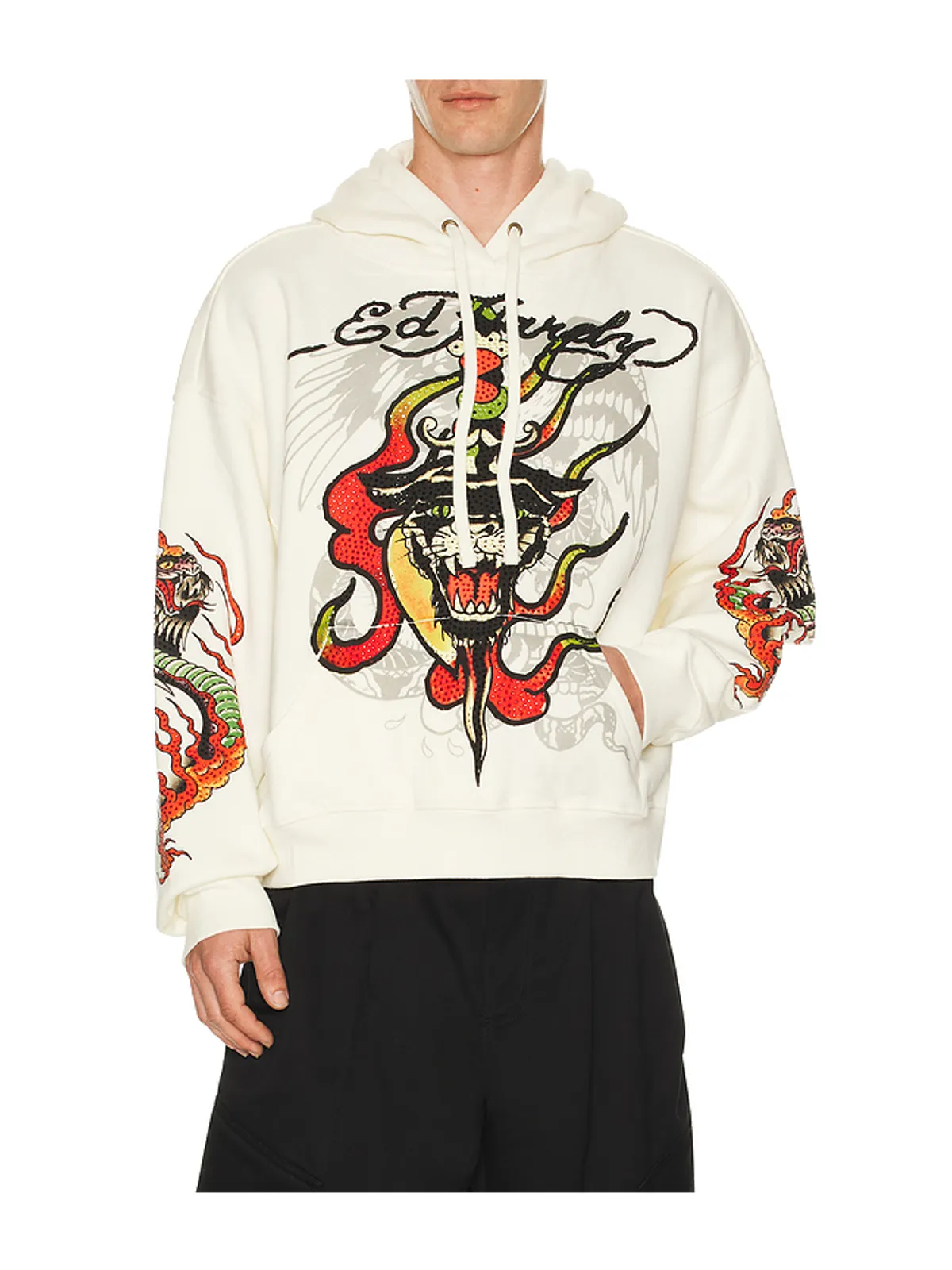 Ed Hardy PANTHER FLAME パーカー - 画像1