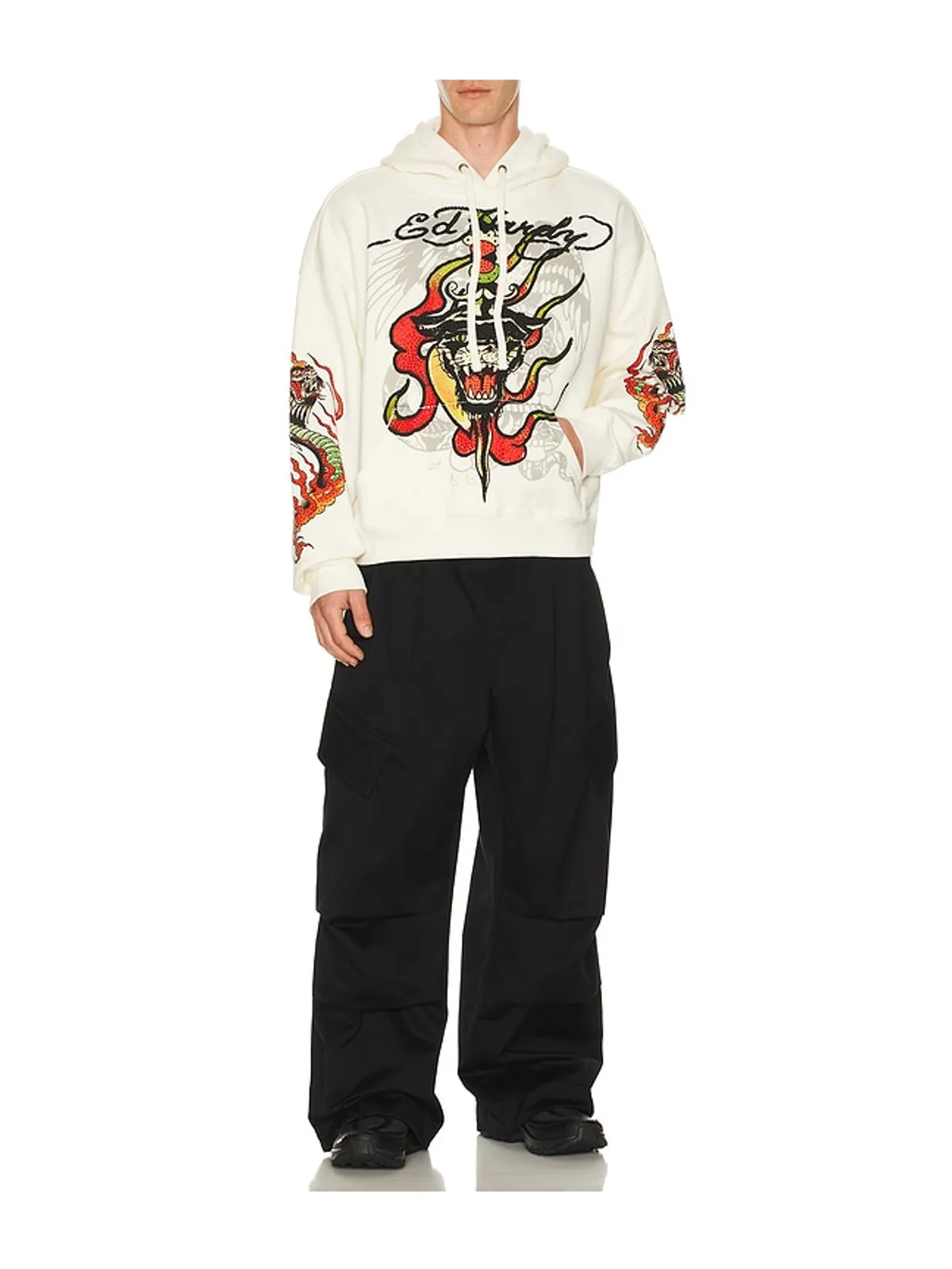Ed Hardy PANTHER FLAME パーカー - 画像5