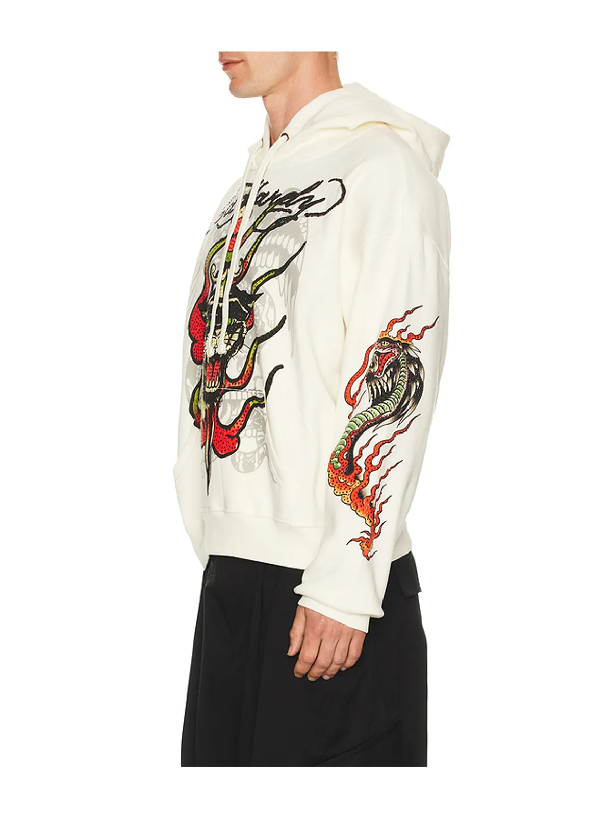 Ed Hardy PANTHER FLAME パーカー - 画像2