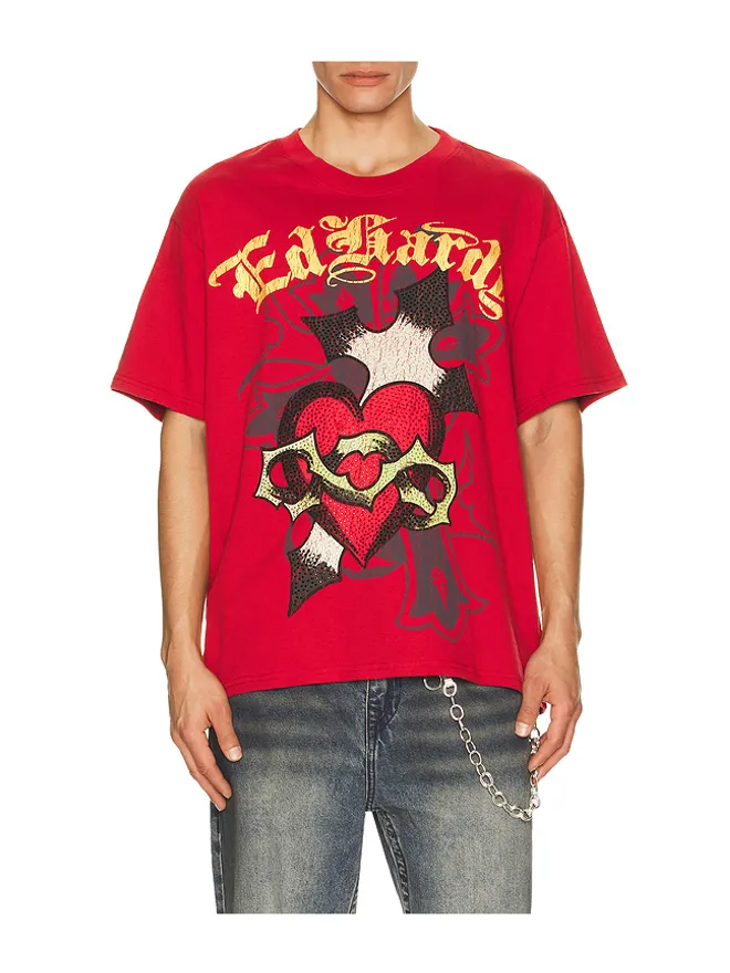 Ed Hardy Ed Hardy HEART ボクシーTシャツの商品画像