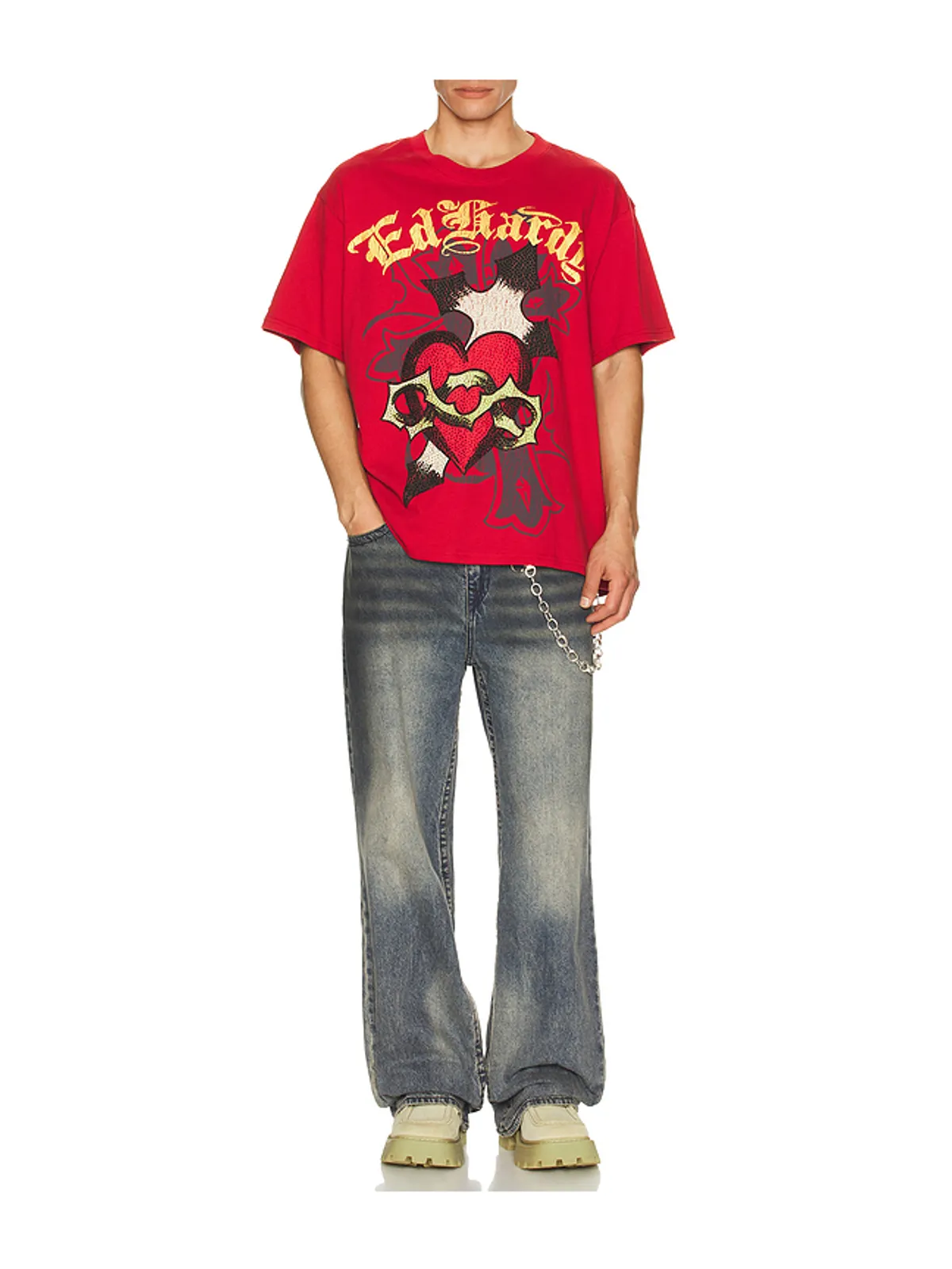 Ed Hardy HEART ボクシーTシャツ - 画像3