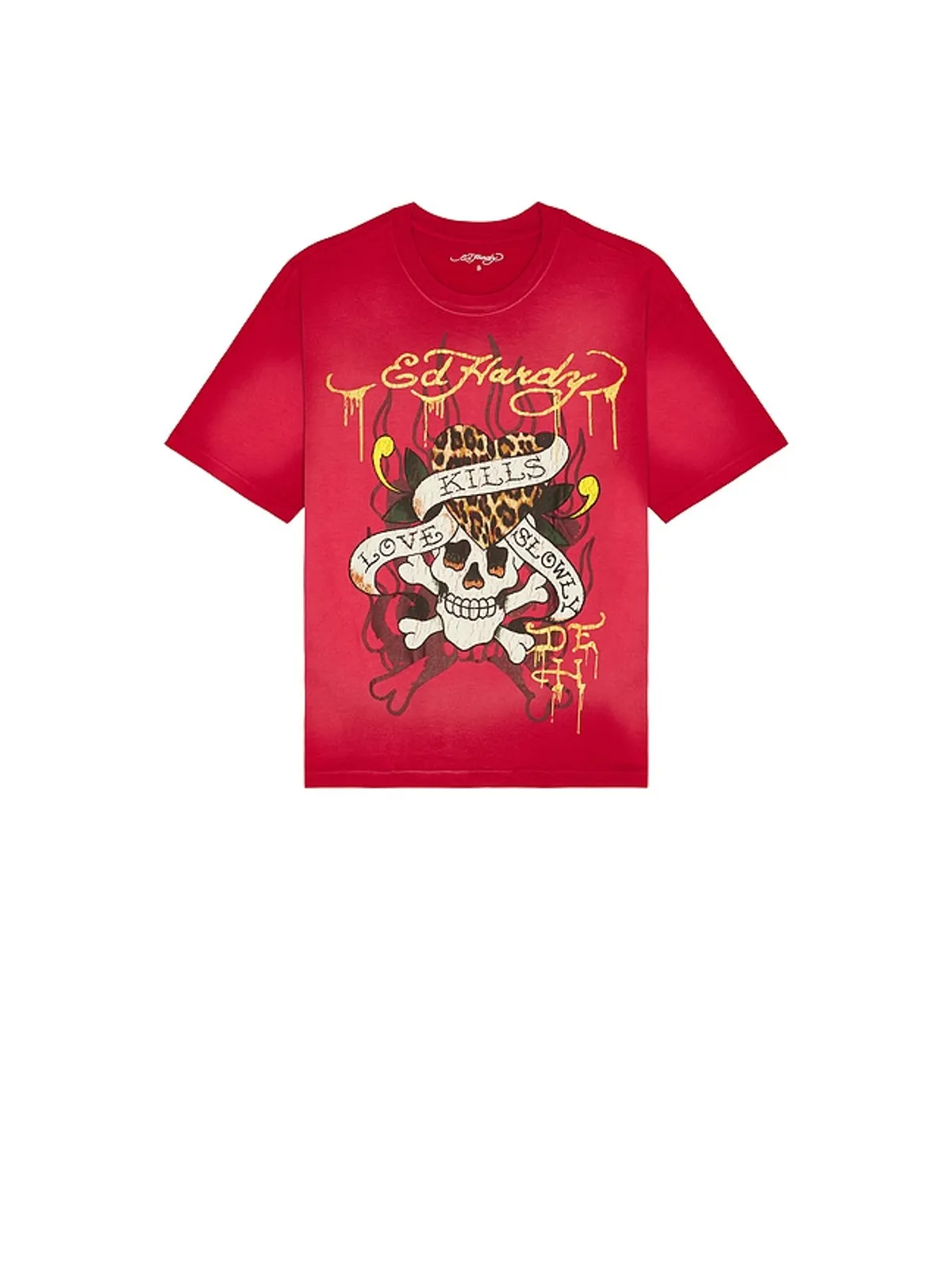 Ed Hardy LKS SKULL ボクシーTシャツ - 画像4