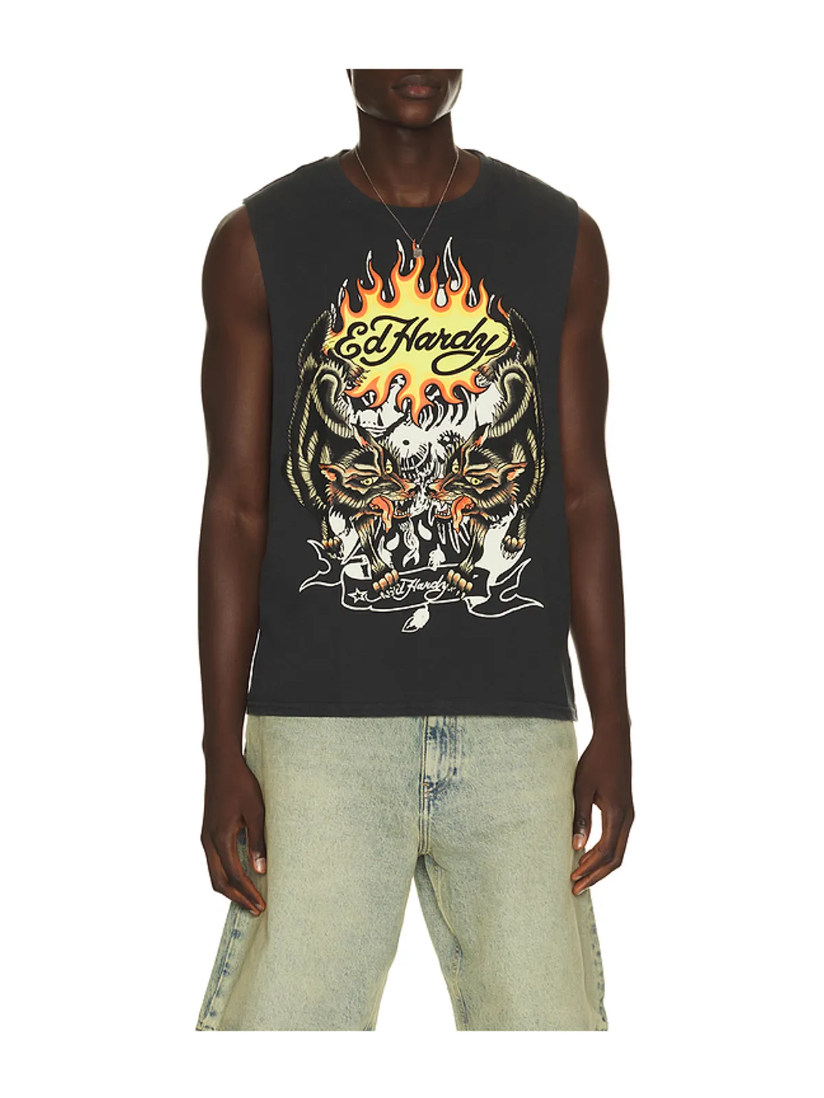 Ed Hardy WOLVES カットオフTシャツ - 画像1