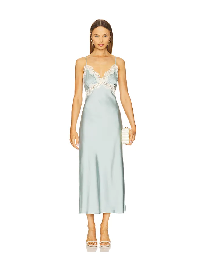 Elodie the Label Elodie the Label EVY サテンスリップドレスの商品画像
