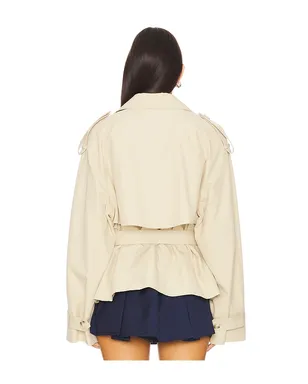 Elodie the Label ELEANOR クロップドトレンチコート - サムネイル3