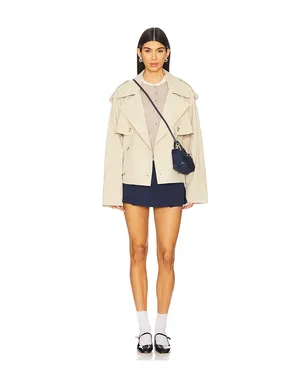 Elodie the Label ELEANOR クロップドトレンチコート - サムネイル4