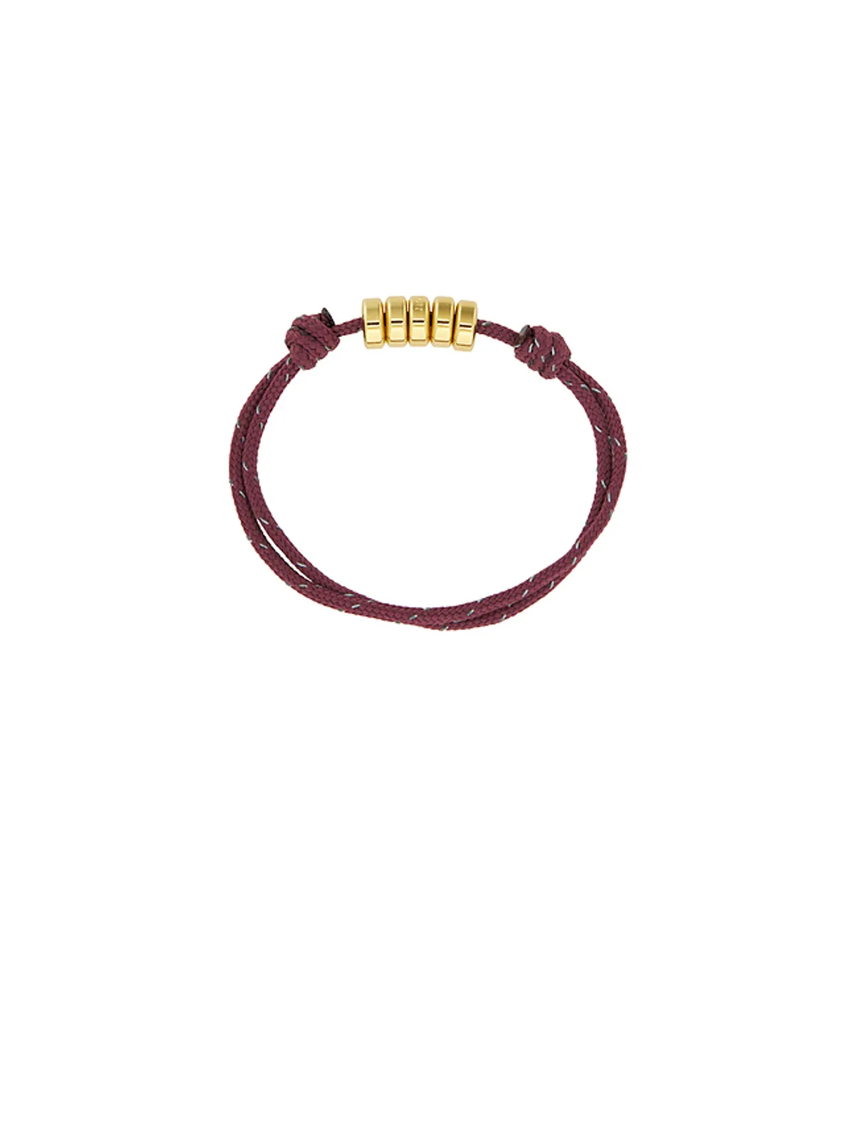 Eliou CADE パラコード ブレスレット - Burgundy,Metallic Gold. - 画像2