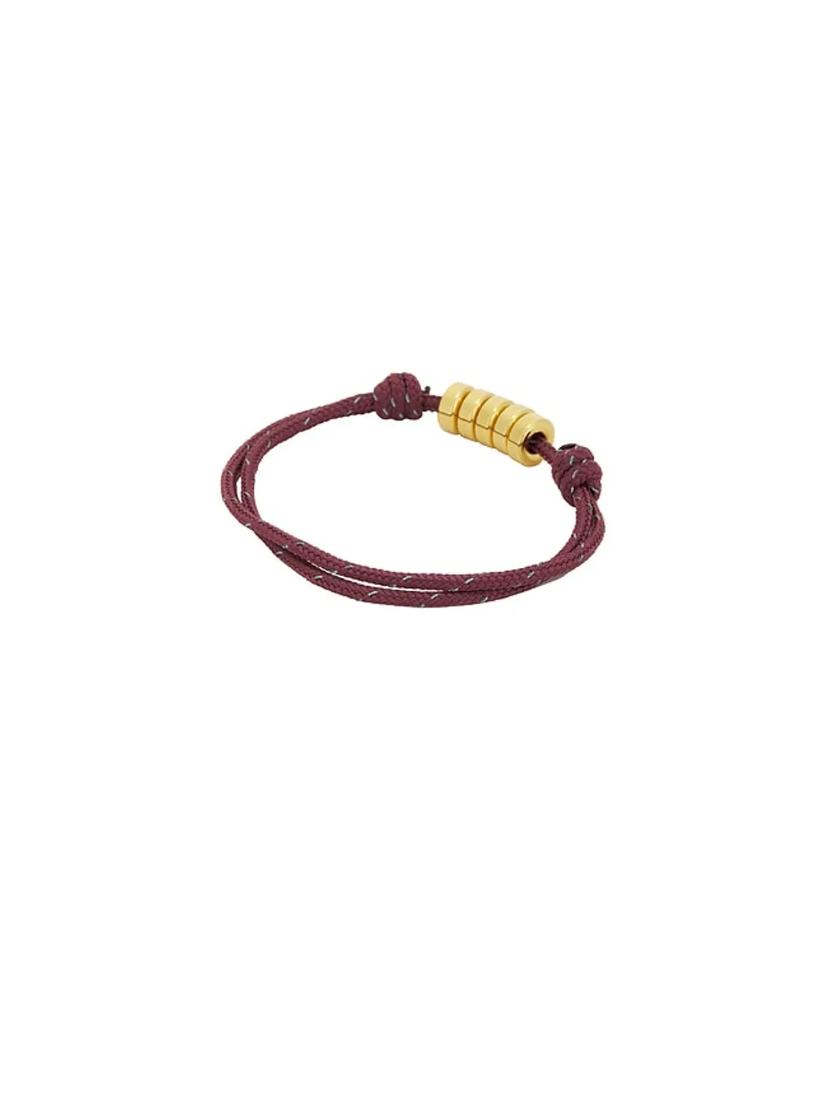 Eliou CADE パラコード ブレスレット - Burgundy,Metallic Gold. - 画像3