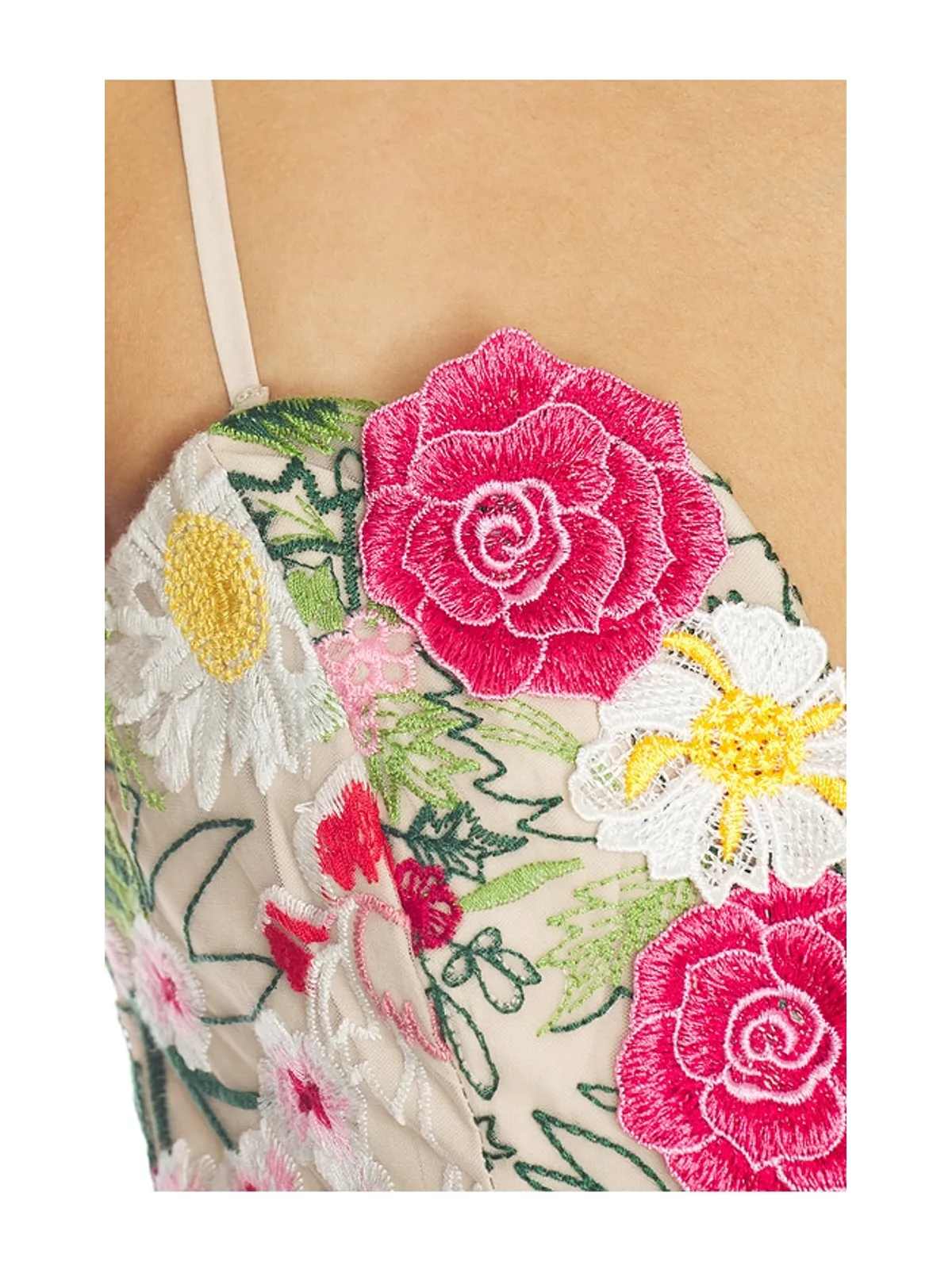 ELLIATT FLORA ドレス - Nude,Fuchsia. - 画像5