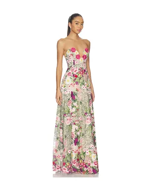 ELLIATT FLORA ドレス - Nude,Fuchsia. - サムネイル3