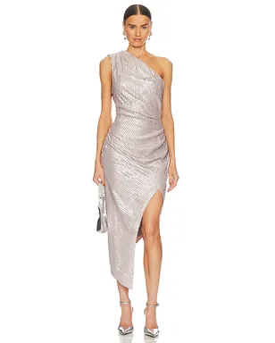 ELLIATT GALENA ドレス - Metallic Silver, grey. - サムネイル1