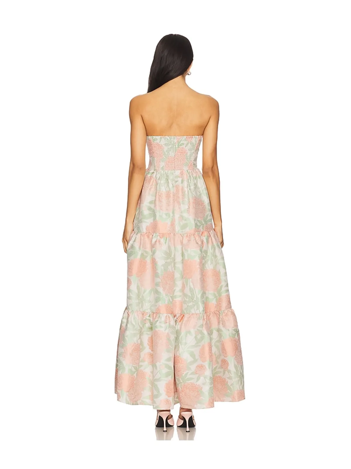 ELLIATT x REVOLVE Jacquard Gown - Peach,Green. - 画像4