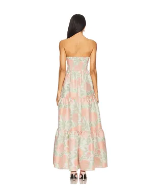 ELLIATT x REVOLVE Jacquard Gown - Peach,Green. - サムネイル4
