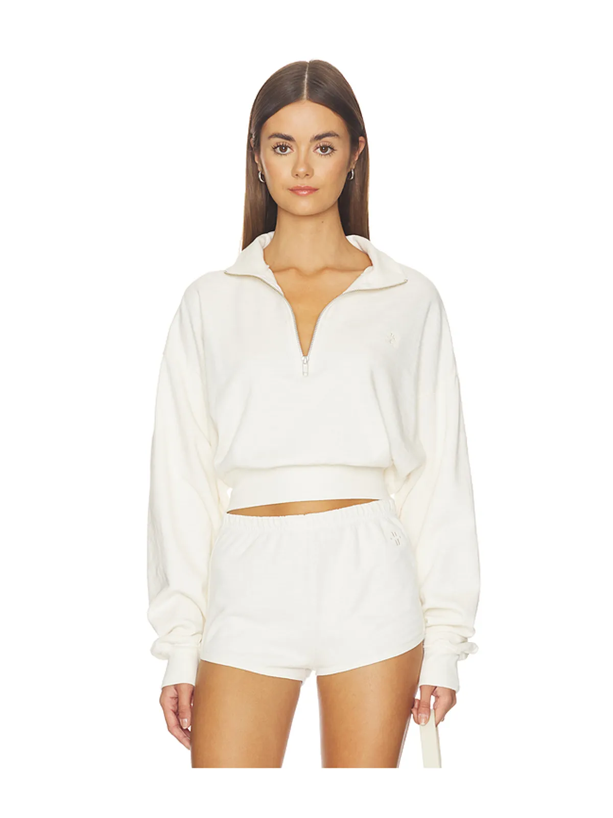 Eterne Cropped Half-zip Sweatshirt - 画像1