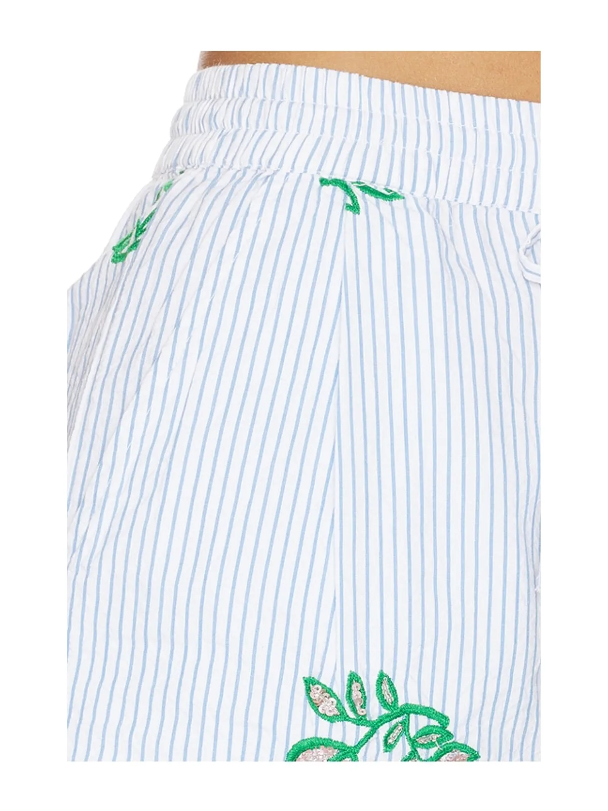 Essentiel Antwerp JUSTE ショートパンツ - White,Blue. - 画像6