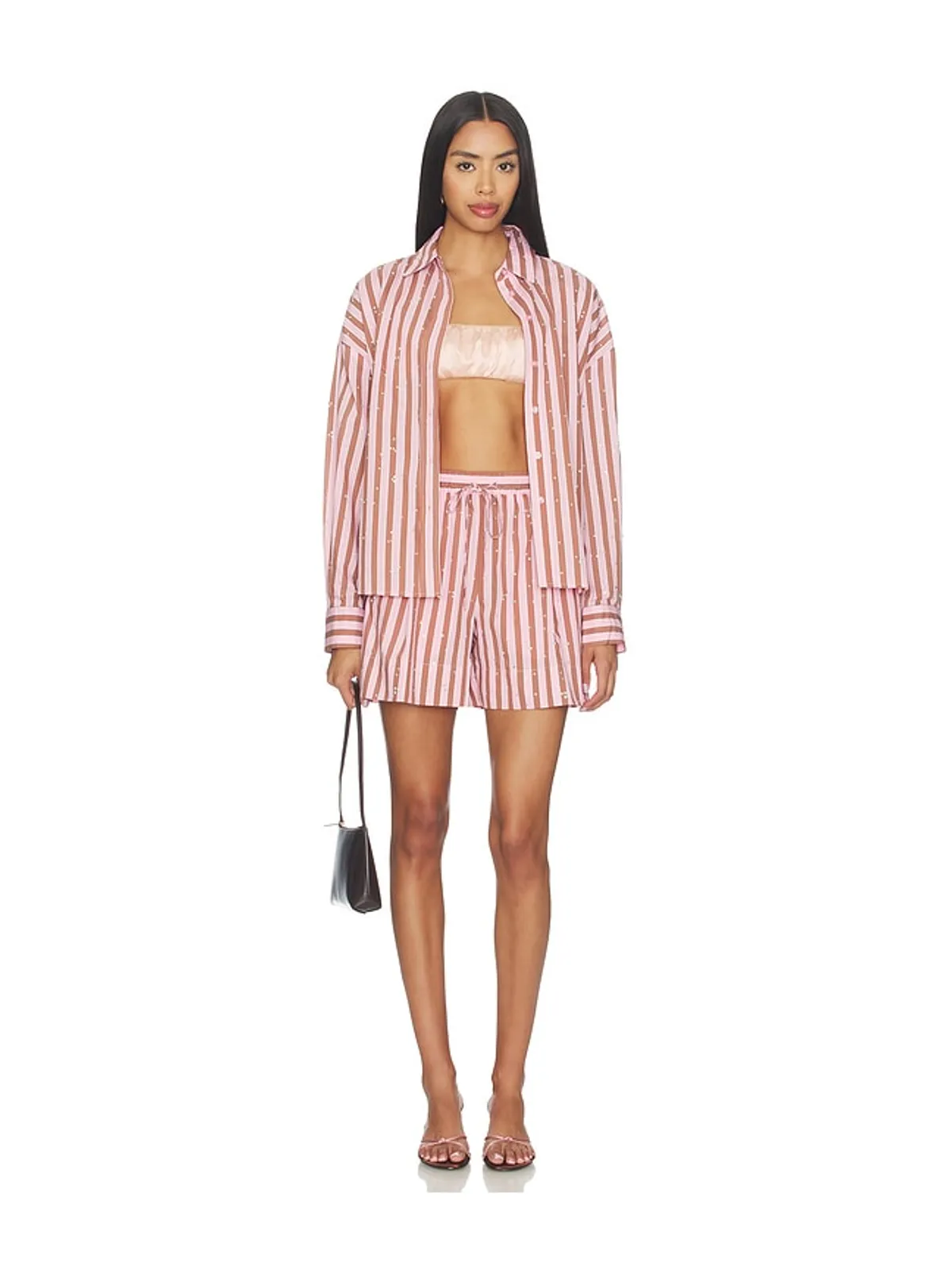 Essentiel Antwerp JEEUW ショートパンツ - Pink,Brown. - 画像5