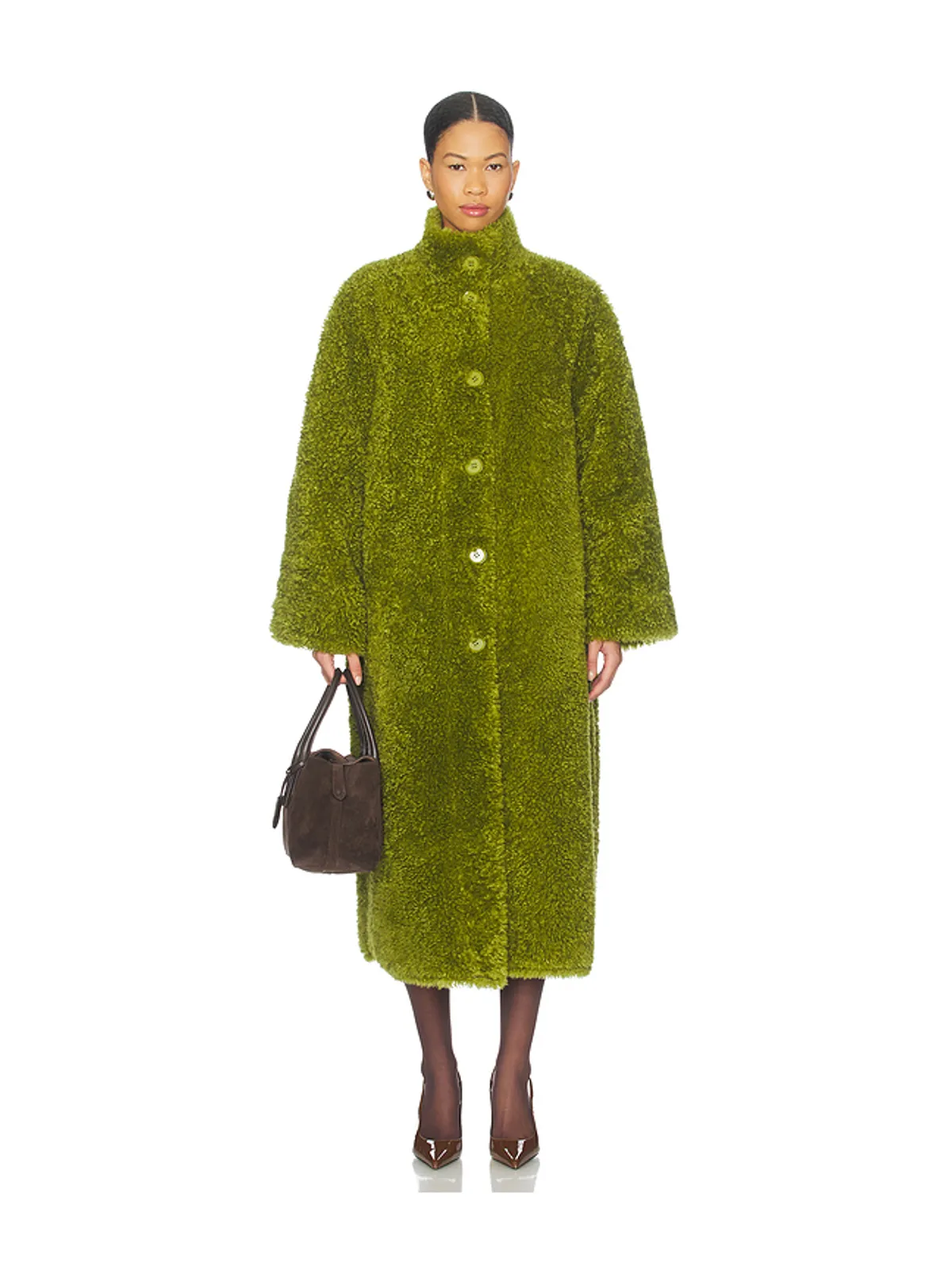 Essentiel Antwerp ISPOT フェイクファーコート - 画像2