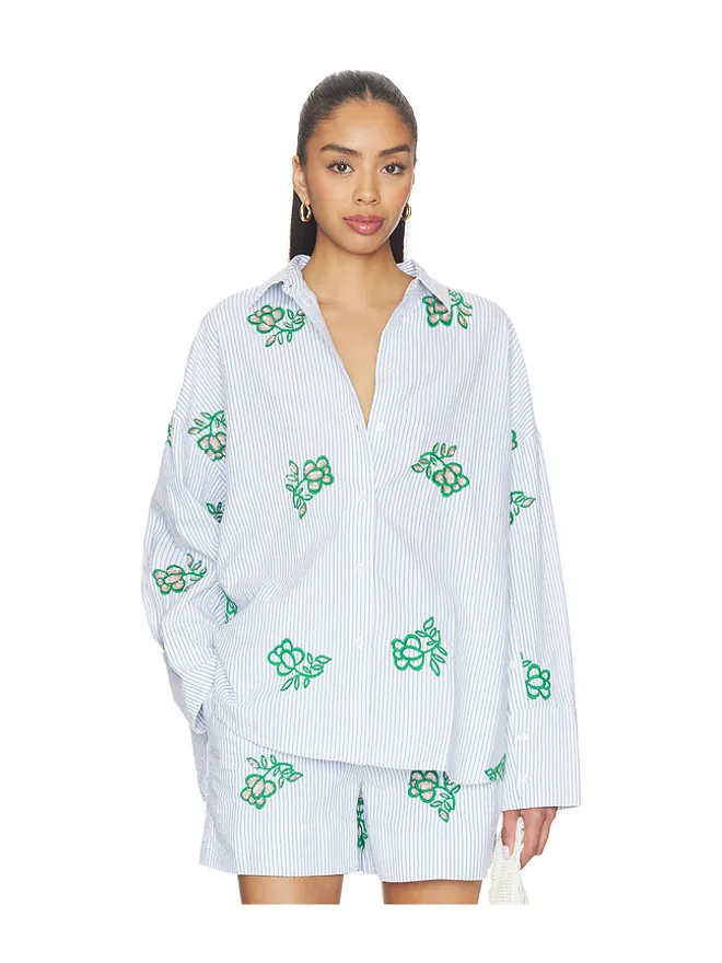 Essentiel Antwerp Essentiel Antwerp JALINKI トップ - White,Blue.の商品画像