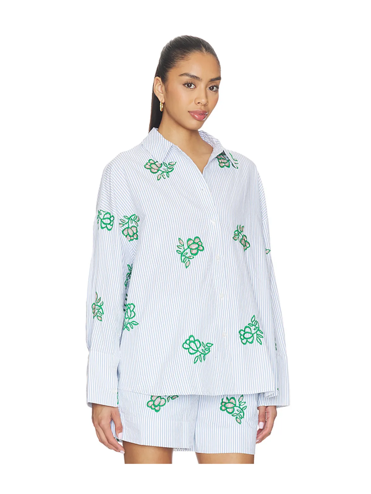 Essentiel Antwerp JALINKI トップ - White,Blue. - 画像2
