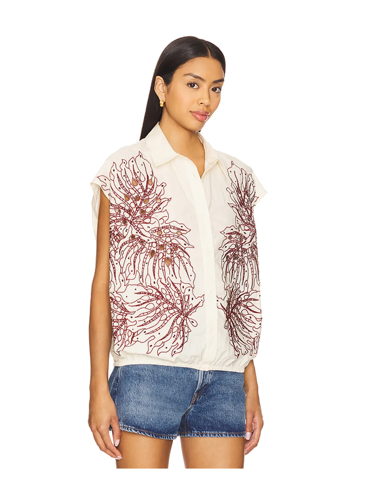 Essentiel Antwerp HEBRASKA スリーブレストップス - 画像2