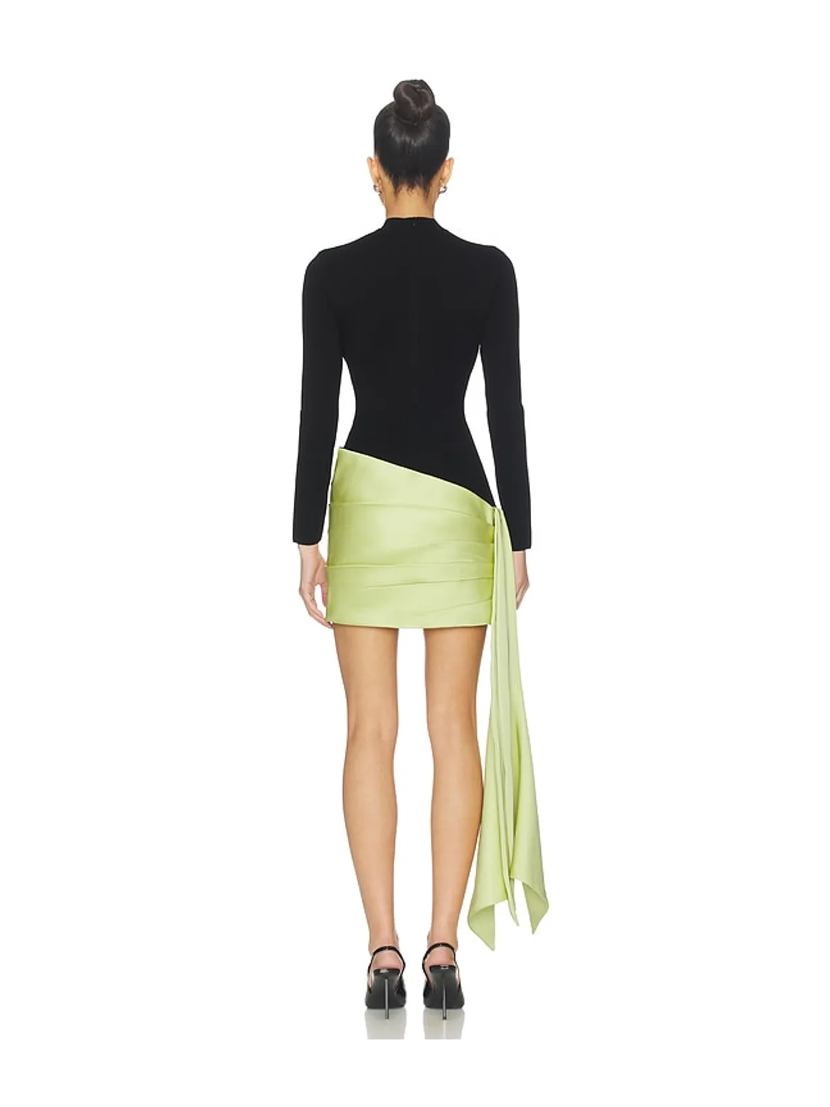 ET OCHS SIMONE ミニドレス - Black,Green. - 画像3