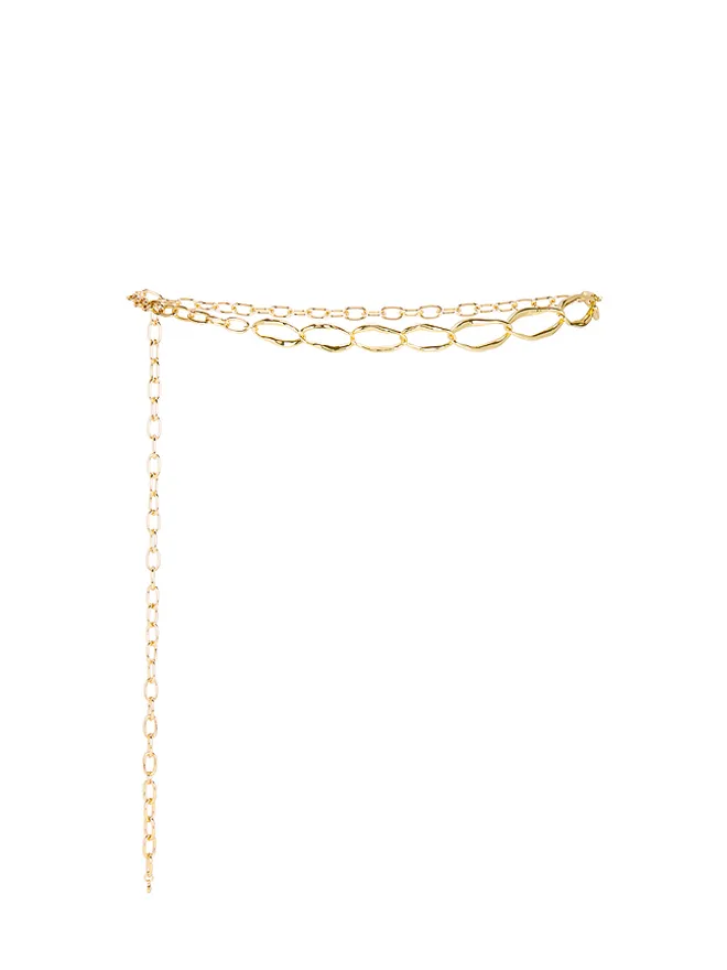 Ettika Ettika HAMMERED OVAL LINK チェーンベルトの商品画像