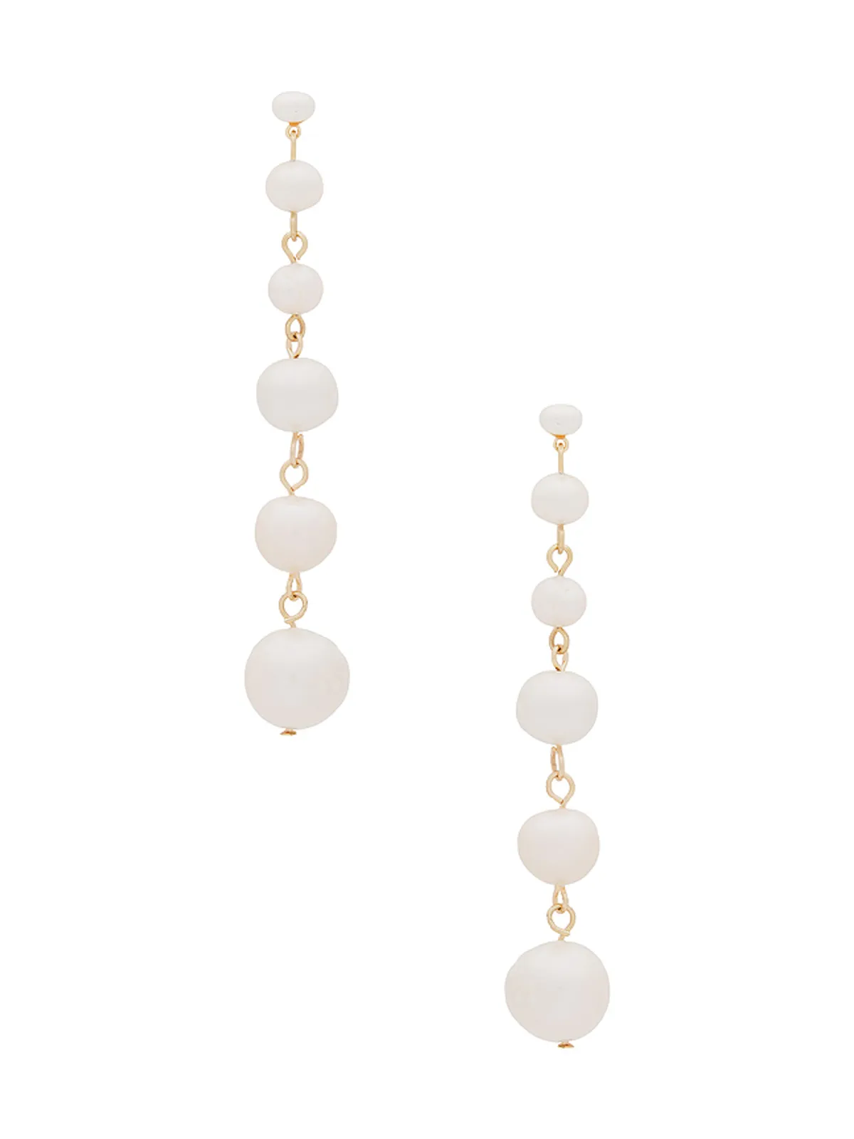Ettika MULTI FRESHWATER PEARL LINEAR イヤリング - 画像1