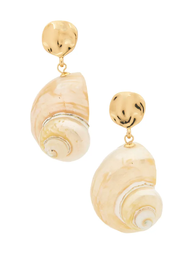 Ettika Ettika SUNKEN TREASURE SHELL ドロップイヤリングの商品画像