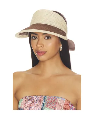 Eugenia Kim x REVOLVE Ricky Visor Hat - Chocolate,Neutral. - サムネイル1