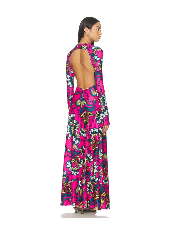 eywasouls malibu eywasouls malibu SAMMY ドレス - Fuchsia,Navy.の商品画像