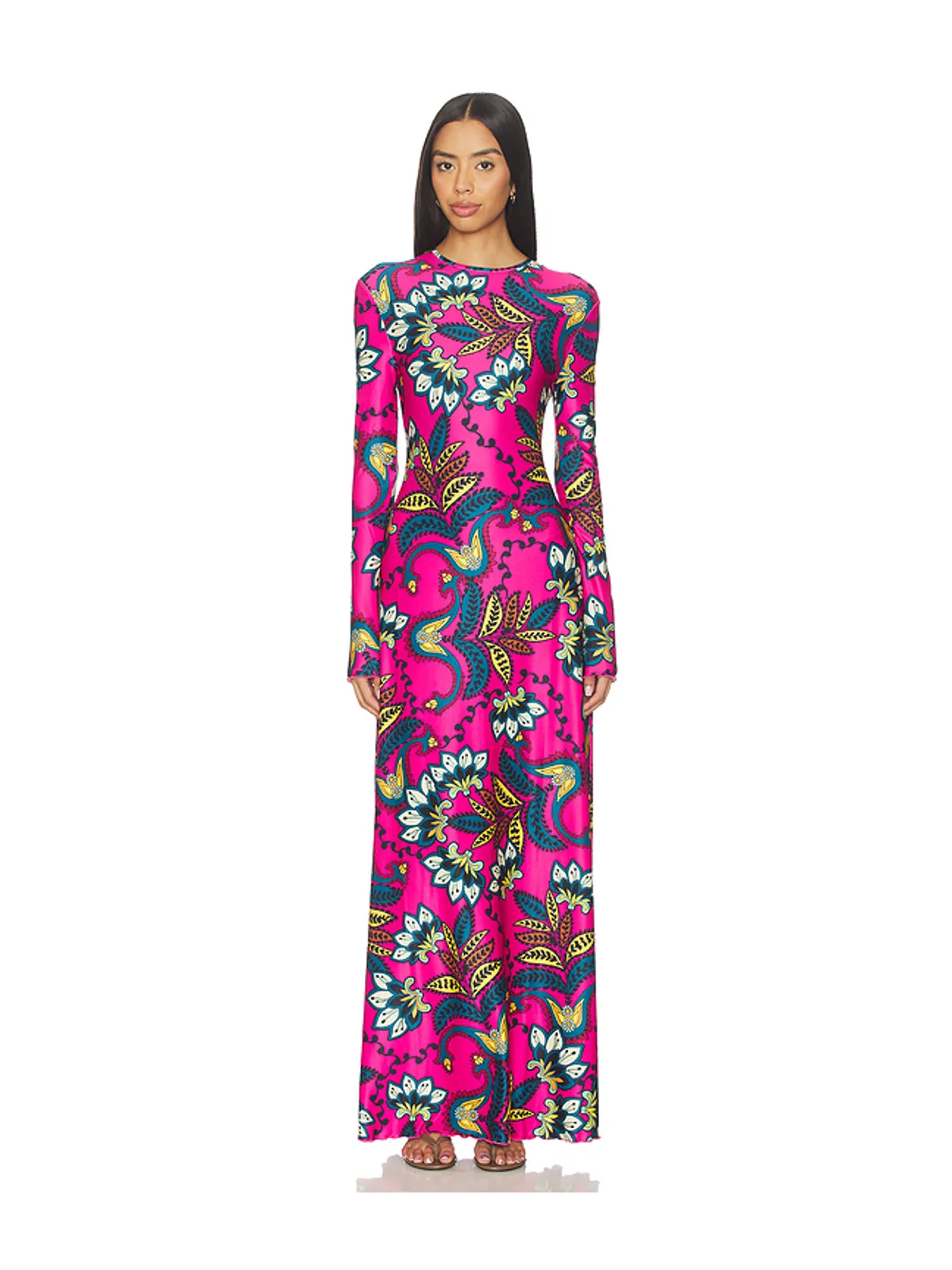 eywasouls malibu SAMMY ドレス - Fuchsia,Navy. - 画像2