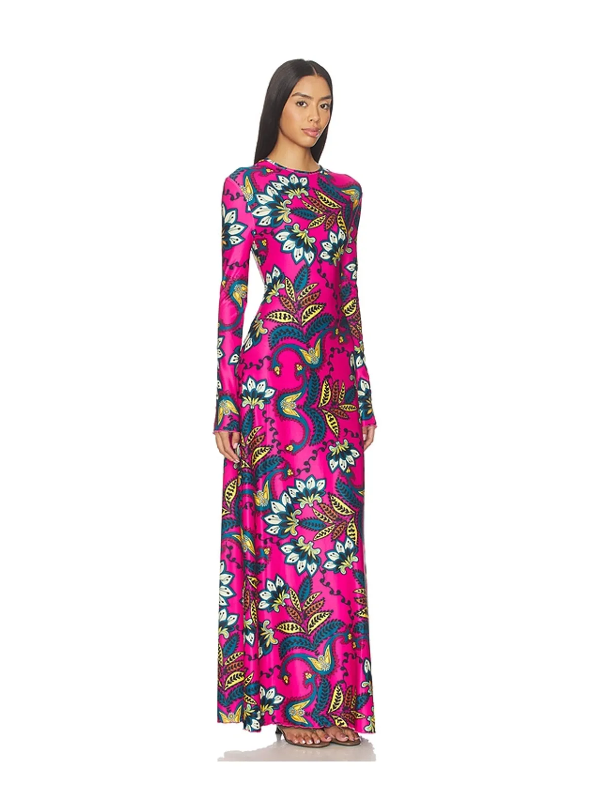 eywasouls malibu SAMMY ドレス - Fuchsia,Navy. - 画像3