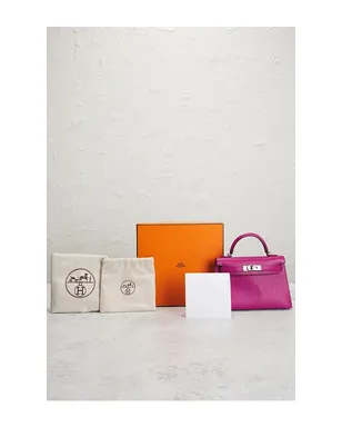 FWRD Renew HERMES ハンドバッグ - Fuchsia,Purple. - サムネイル9