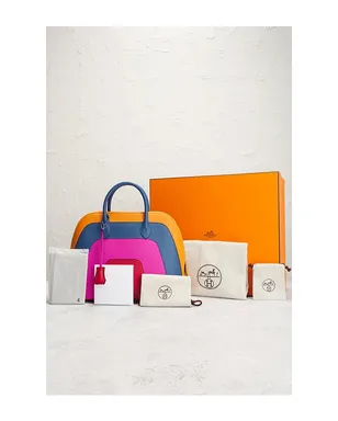 FWRD Renew HERMES ハンドバッグ - Fuchsia,Orange. - サムネイル9