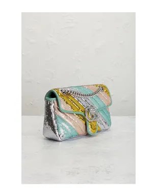 FWRD Renew GUCCI ショルダーバッグ - Metallic Silver,Teal. - サムネイル4